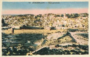 Jerusalem, General View by European Photographer